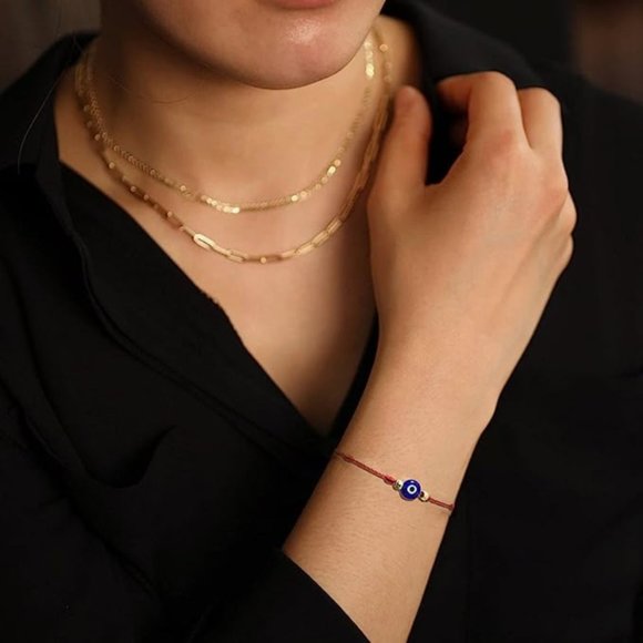 NWT 🩷Evil Eye Bracelet Red String Protection & Lucky Amulet Kabbalah🩷 - Picture 2 of 6